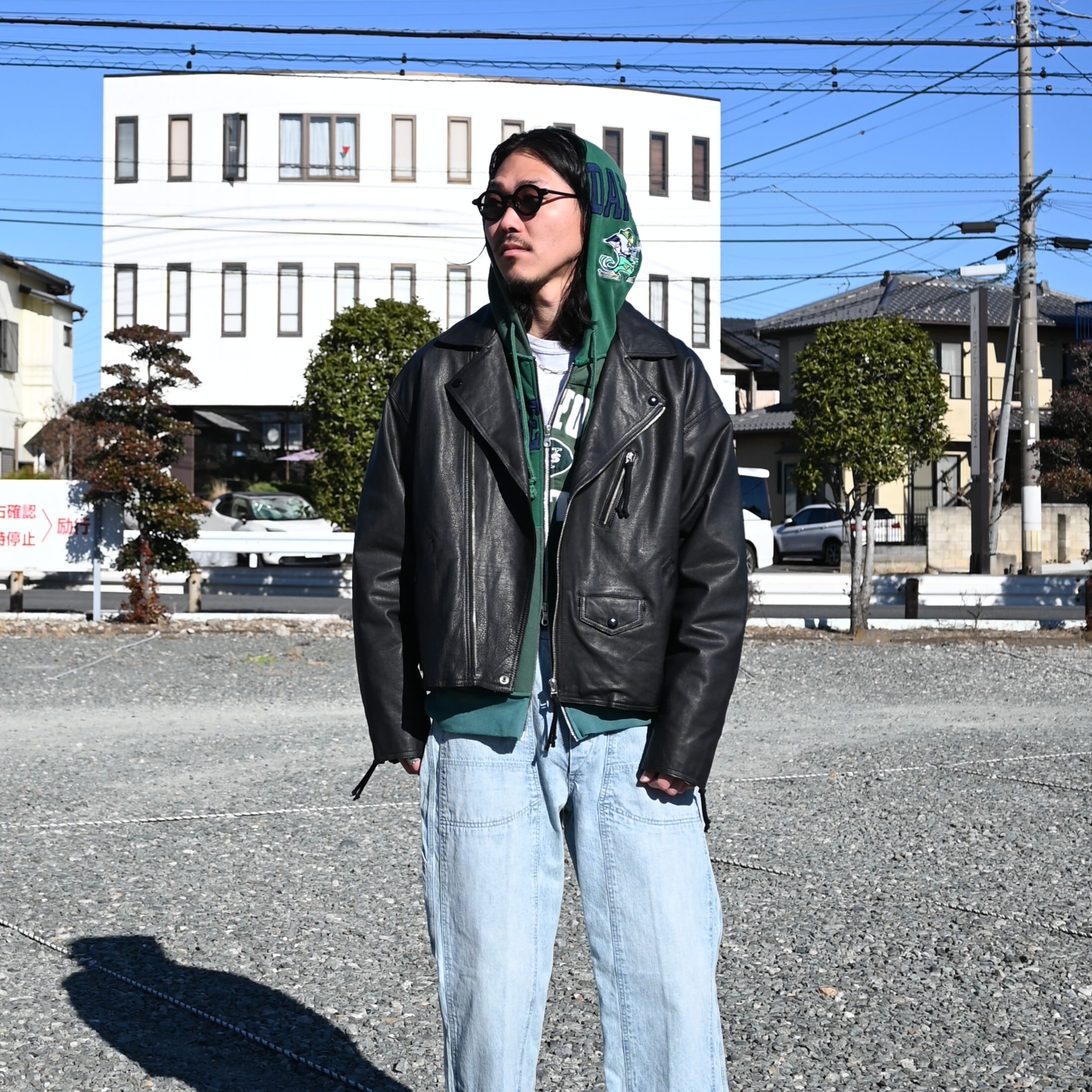 CCU / BAGGY RIDER JACKET スタイル | GANKO