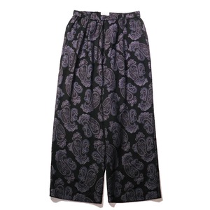 superNova. Wide easy pants - Sprinkled paisley jacquard / Black