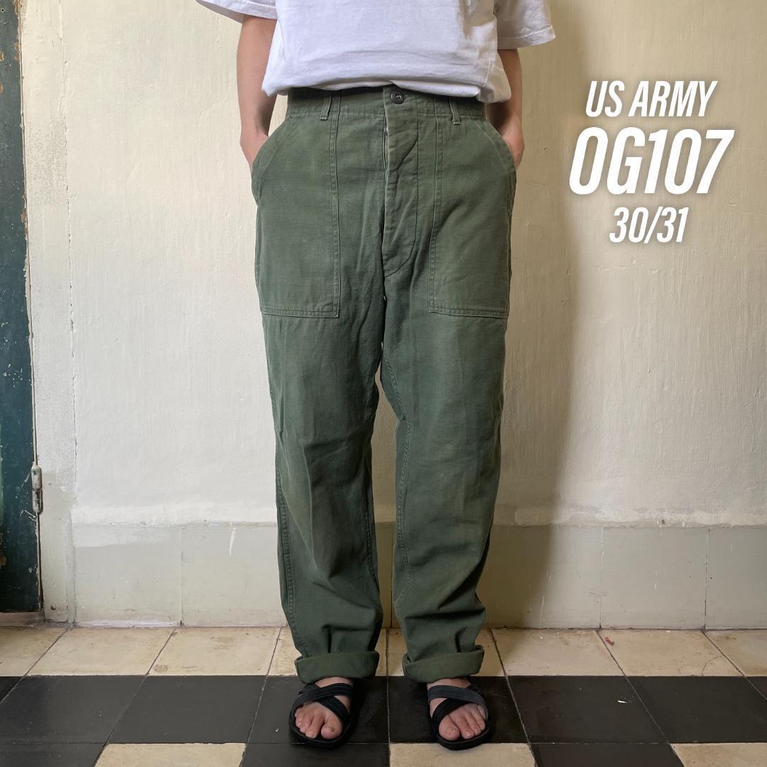 VA7P US ARMY 米軍 アメリカ軍 70s ベイカーパンツ OG107 | ビンテージ雑貨 家と外で powered by BASE