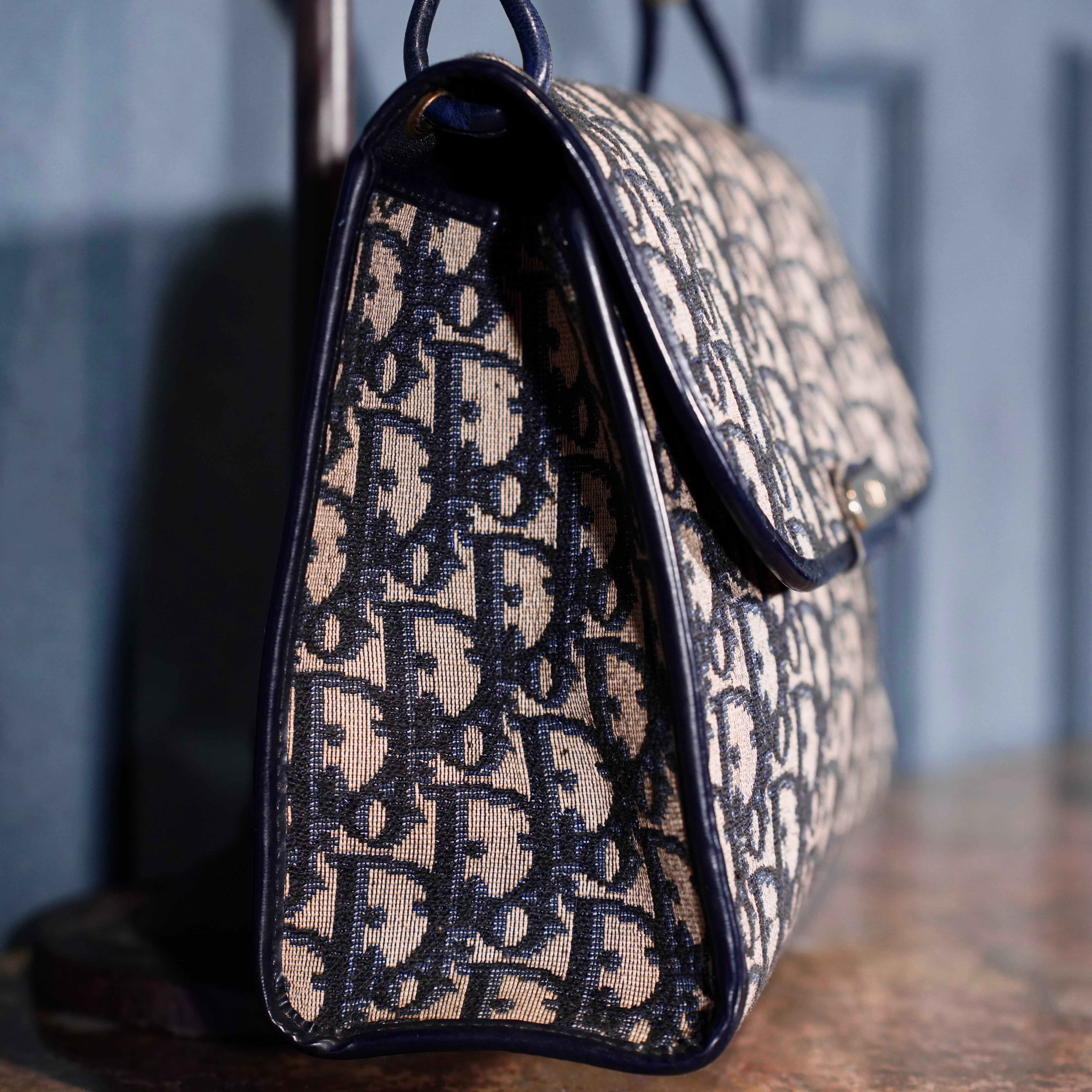 Christian Dior TROTTER LOGO DESIGN SEMI SHOULDER BAG/クリスチャン