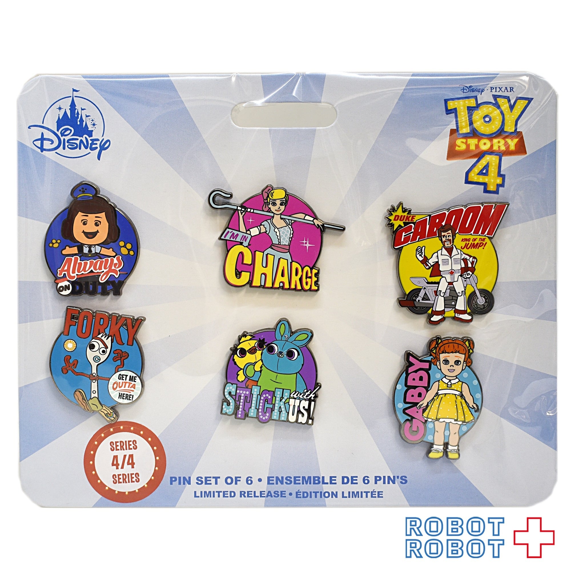 ディズニーストア トイ・ストーリー シリーズ4 ピンバッジ セット 