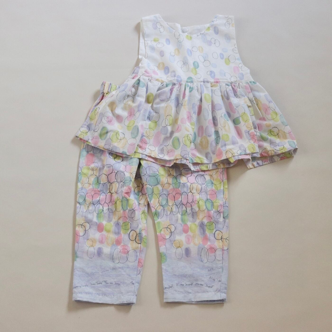 【Used】金子みすゞ生地使用/セットアップ/100−110cm