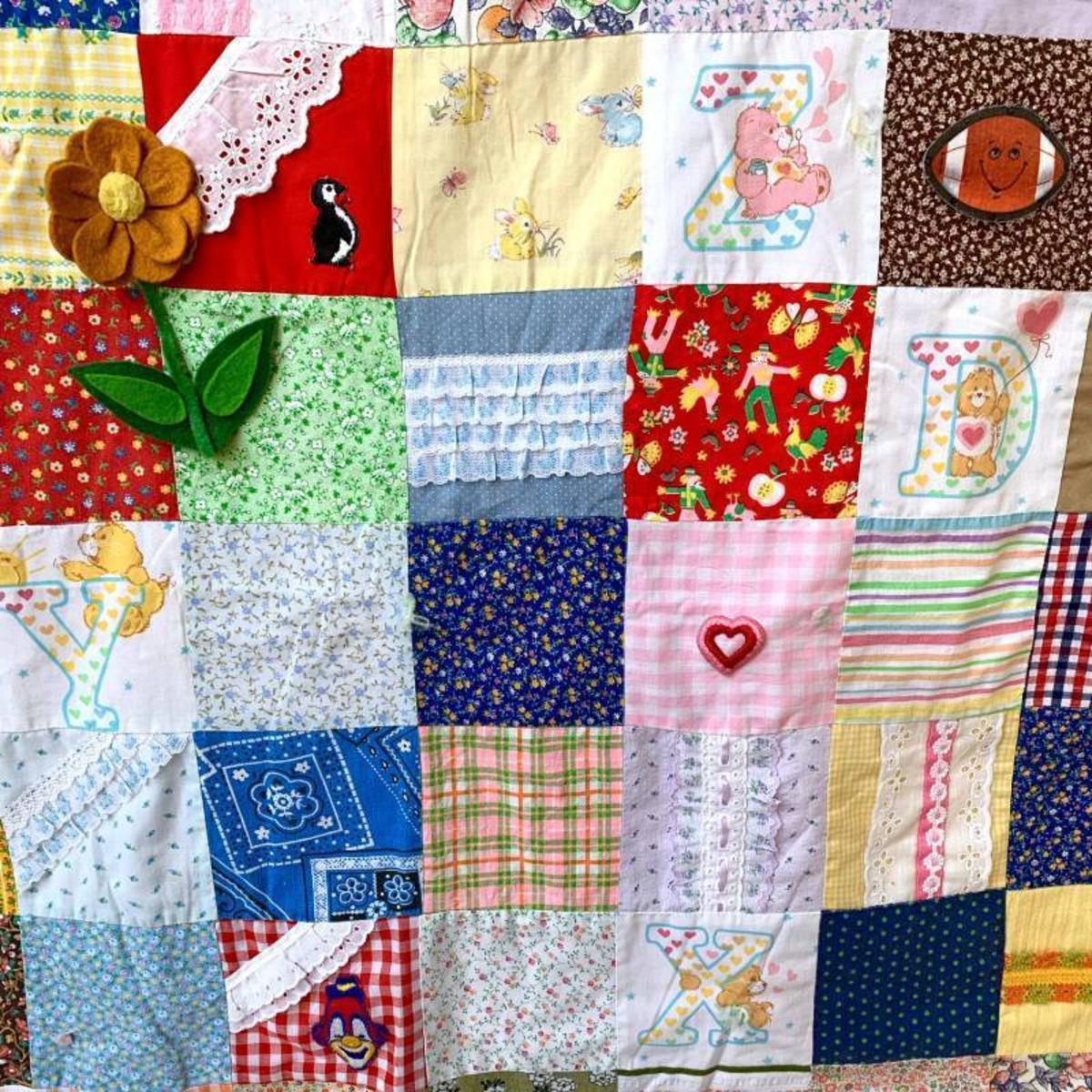 Vintage patchwork&patch quilt | KusuKusuDaisy