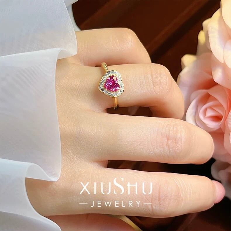 ピンクゴールドk18 ブライダルリング にも ピンクトルマリン 天然ダイヤモンド 10月誕生石 ピンクトルマリン リング 0.3カラット 18金 イエロー