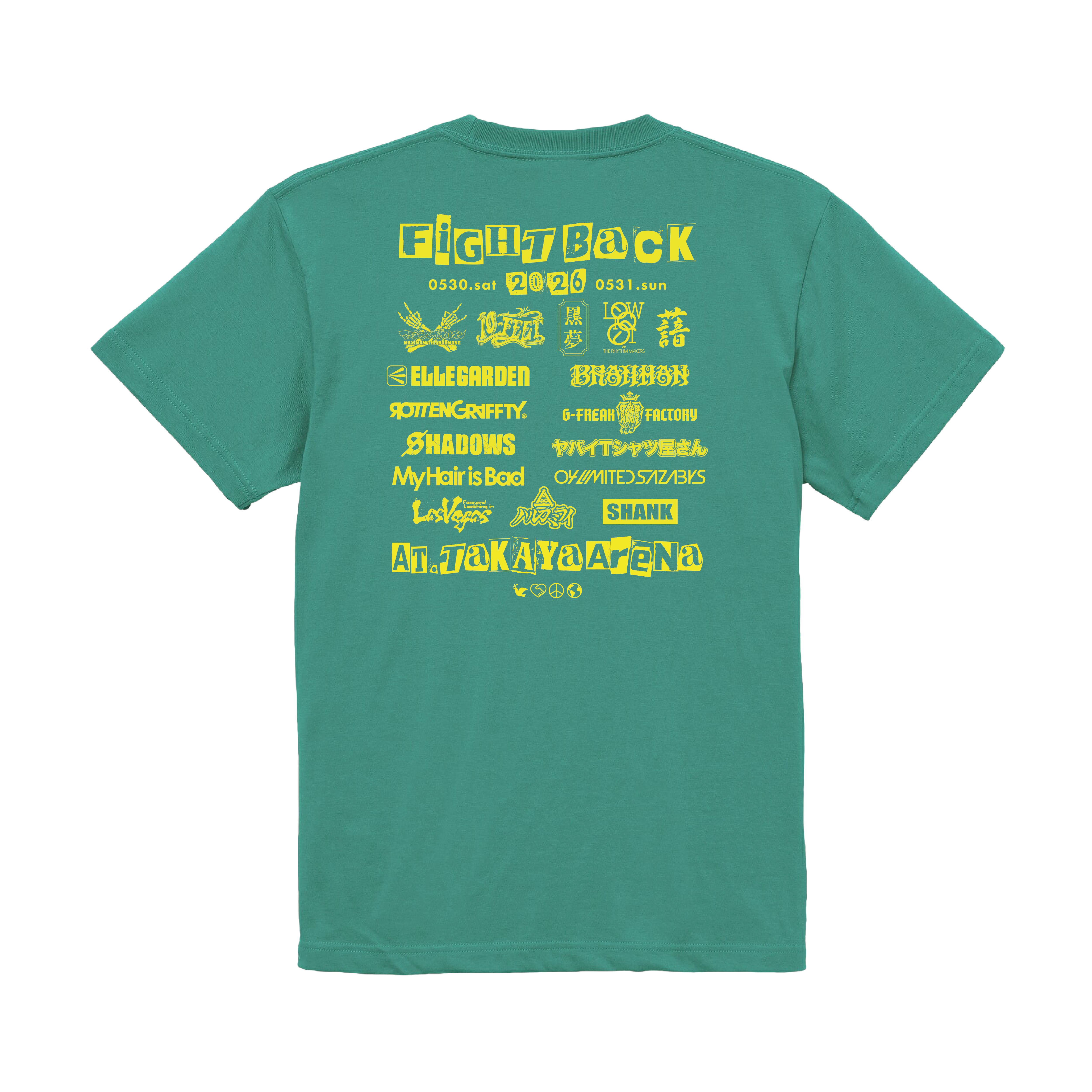 APPLE T-SHIRTS【 Hazy Green × Lemon 】《FIGHT BACK 2026 先行通販