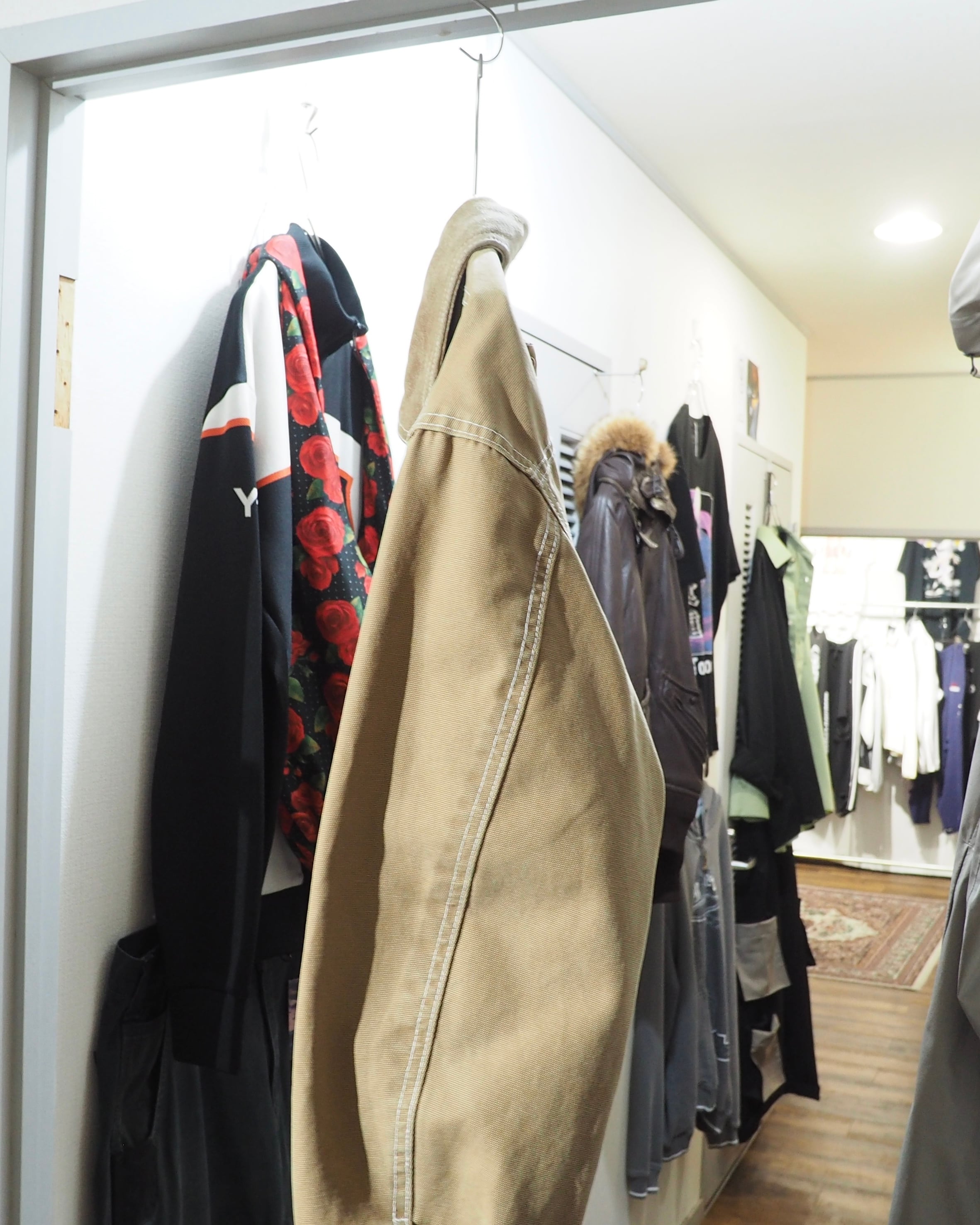 " DIESEL " Suede Leather Switching Cotton Duck Work Jacket