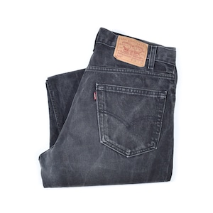 リーバイス 505 デニムパンツ 02年 メキシコ製 ストレートジーンズ ブラック 黒 Levis W34 古着 @EA0247