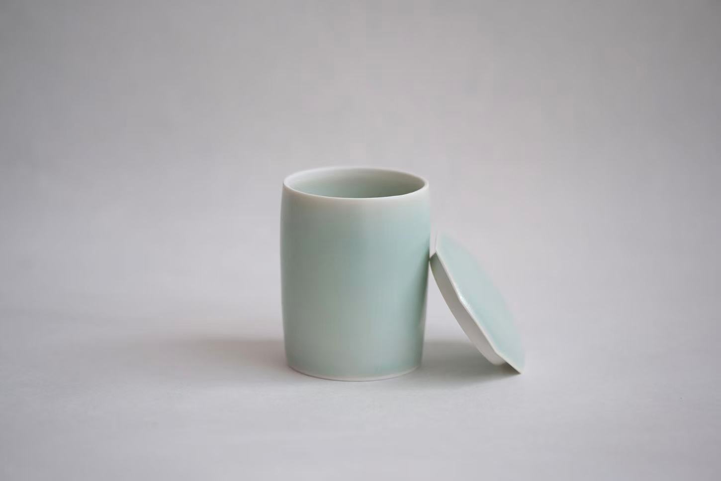 村田匠也Takuya Murata - 青白磁茶入Tea Caddy | Road of Tea 茶ノ路