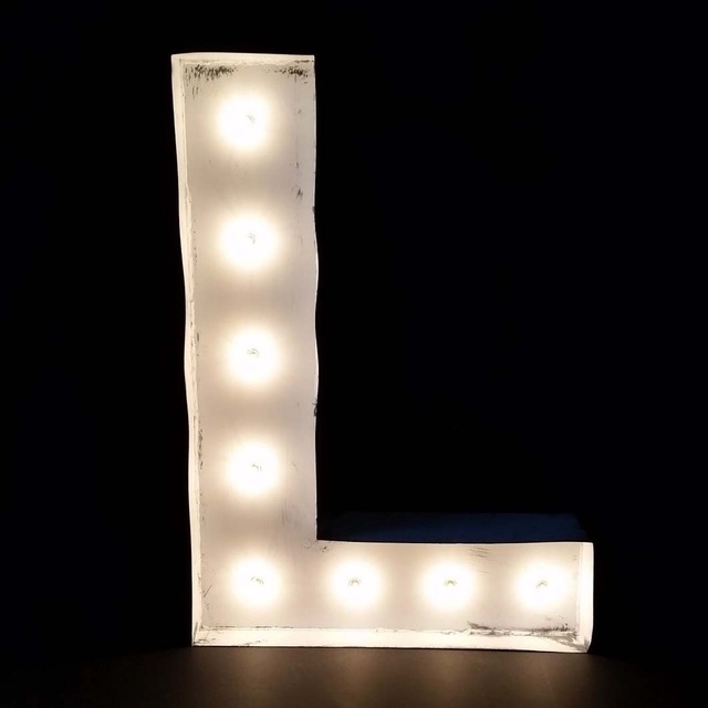 マーキーライト アルファベットl 特大サイズ Gajumarushop