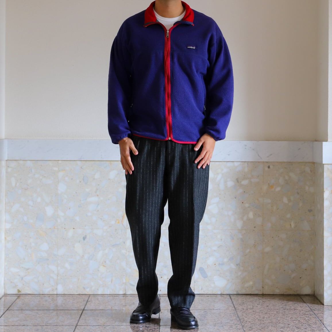 極美品】90s Patagonia fleece jacket Cardigan purple made in USA