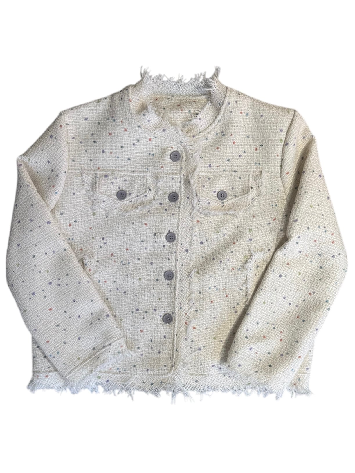ジャケット・アウター ALUDE no color rainbow lame tweed jacket ALUDE SELECT】rainbow color design tweed jacket | 【ALUDE】韓国
