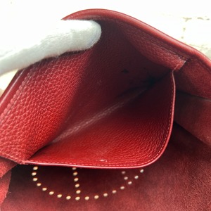HERMES エルメス エヴリン  レザー ショルダーバッグ レッド A-11661
