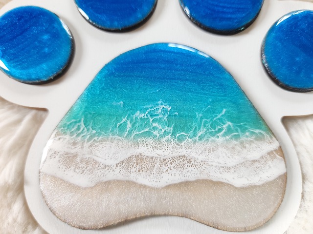 479.オーシャンレジンアート 肉球ウォールフック