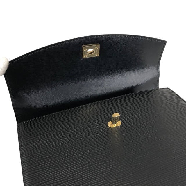 LOUIS VUITTON ルイヴィトン ハンドバッグ ブラック ターンロック レザー M52372 マルゼルブ vintage ヴィンテージ オールド 48k8t4