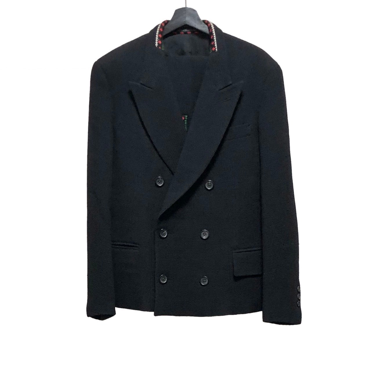 archive YOHJI YAMAMOTO POUR HOMME knit switching set-up suits 
