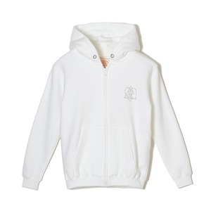 Rhinestone mini hoodie - White