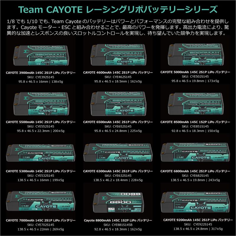 即購入 CYE392S145 レーシングリポバッテリー 3900mAh ,145C ,2S1P ,7.6V
