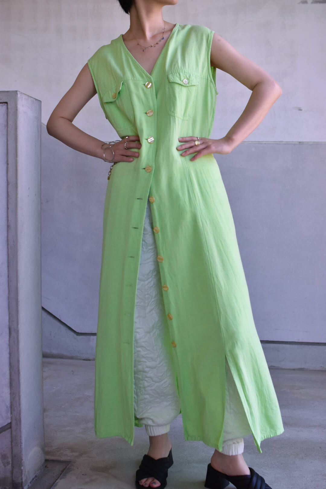 1970-80s  lime onepiece