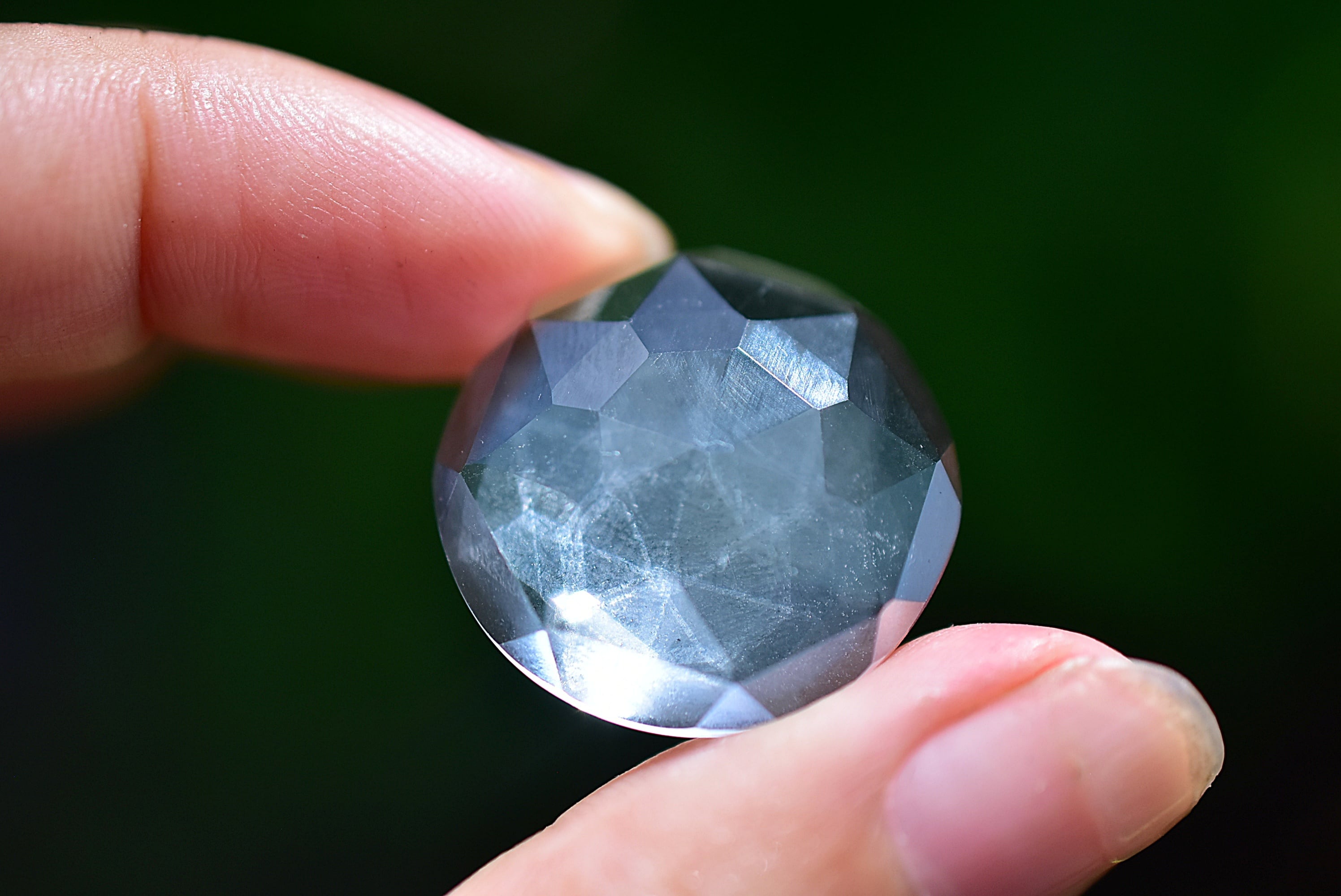 透明クリア☆ファセットカット クリスタル s592 | Funky garuda Stone