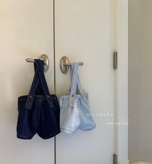 No.14 即納商品) monbebe デニムサロペット