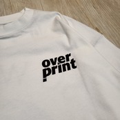 【over print】SO WHAT LS Tee lies and cries(white)