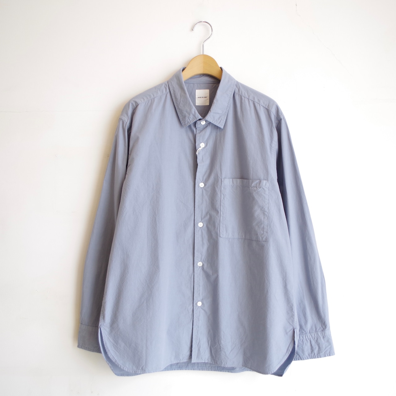 SAGE DE CRET  Organic Cotton Broad Shirt