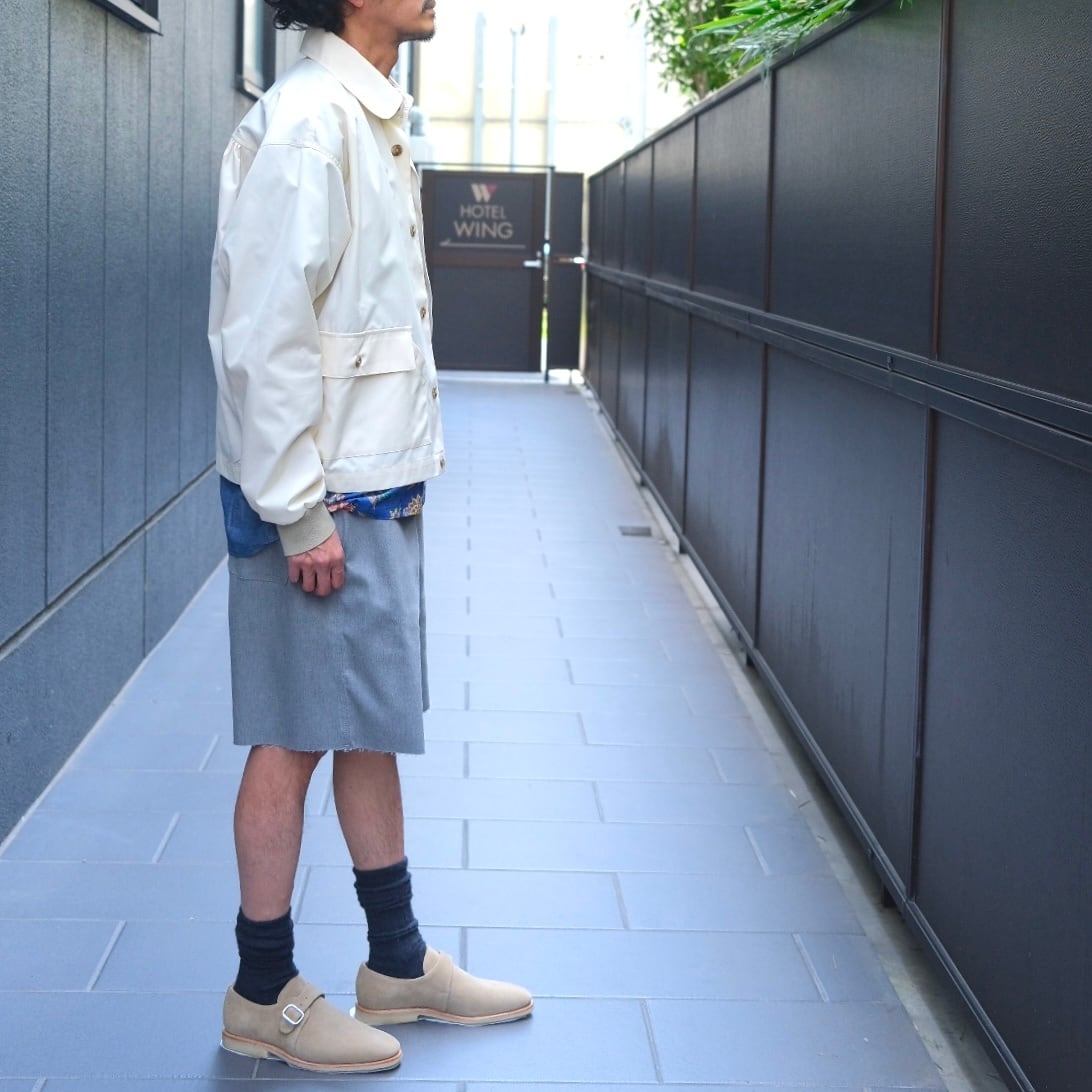 KENNETH FIELD(ケネスフィールド) /SHORTS sweat like twill-GRAY-(43