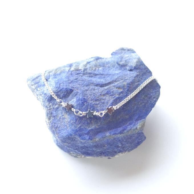 【SALE】✦星に願いを✦⋆.·SV925.·夜空に浮かぶ三つ星オリオンブレスレット ⋆.·✦