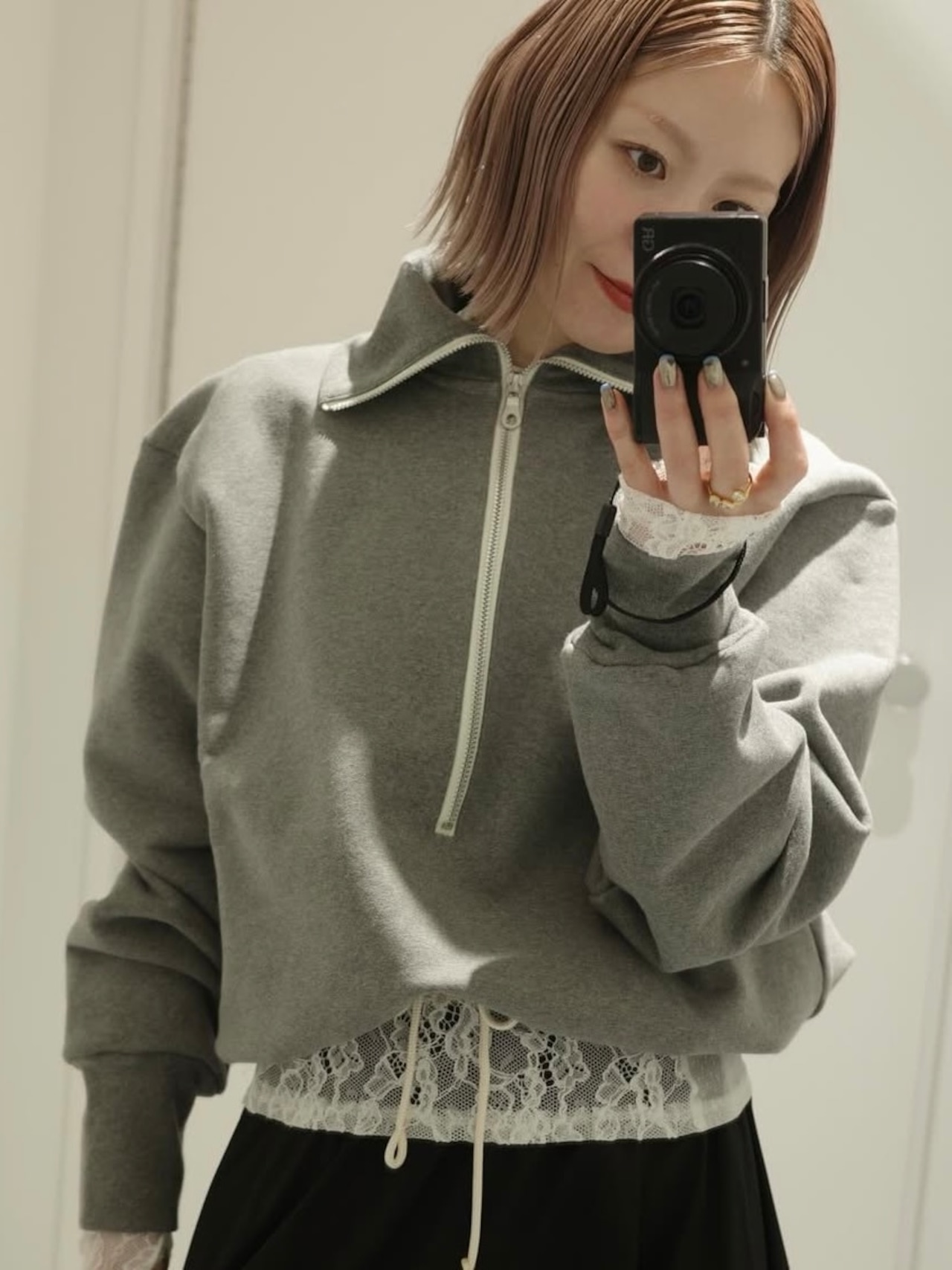 【25AW】JUN MIKAMI ジュン ミカミ / ハーフジップPO - 1