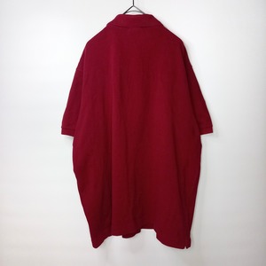 ラコステ　ポロシャツ　半袖　刺繍ロゴ　シェルボタン　ユーロ古着