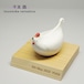 砥部焼 かわいい 「干支 酉」 置物 鳥 とり 縁起物 陶器 手作り 窯元 tsuneoka ceramics tsuneoka-2017