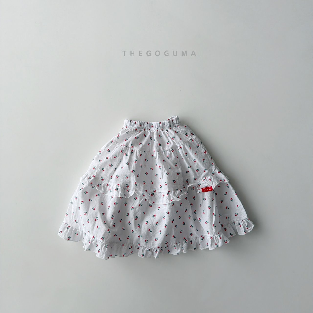 [THE GOGUMA] Cherry Check Kang Kang SK +fee3 / [더고구마] 앵두체크캉캉sk