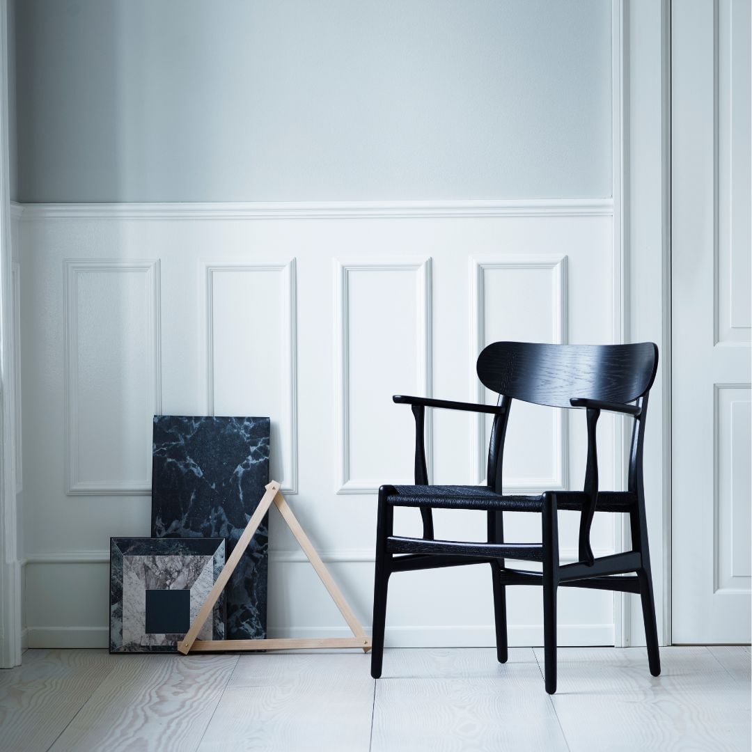 CH26】オーク／ブラック塗装／CARL HANSEN & SON／ダイニングチェア