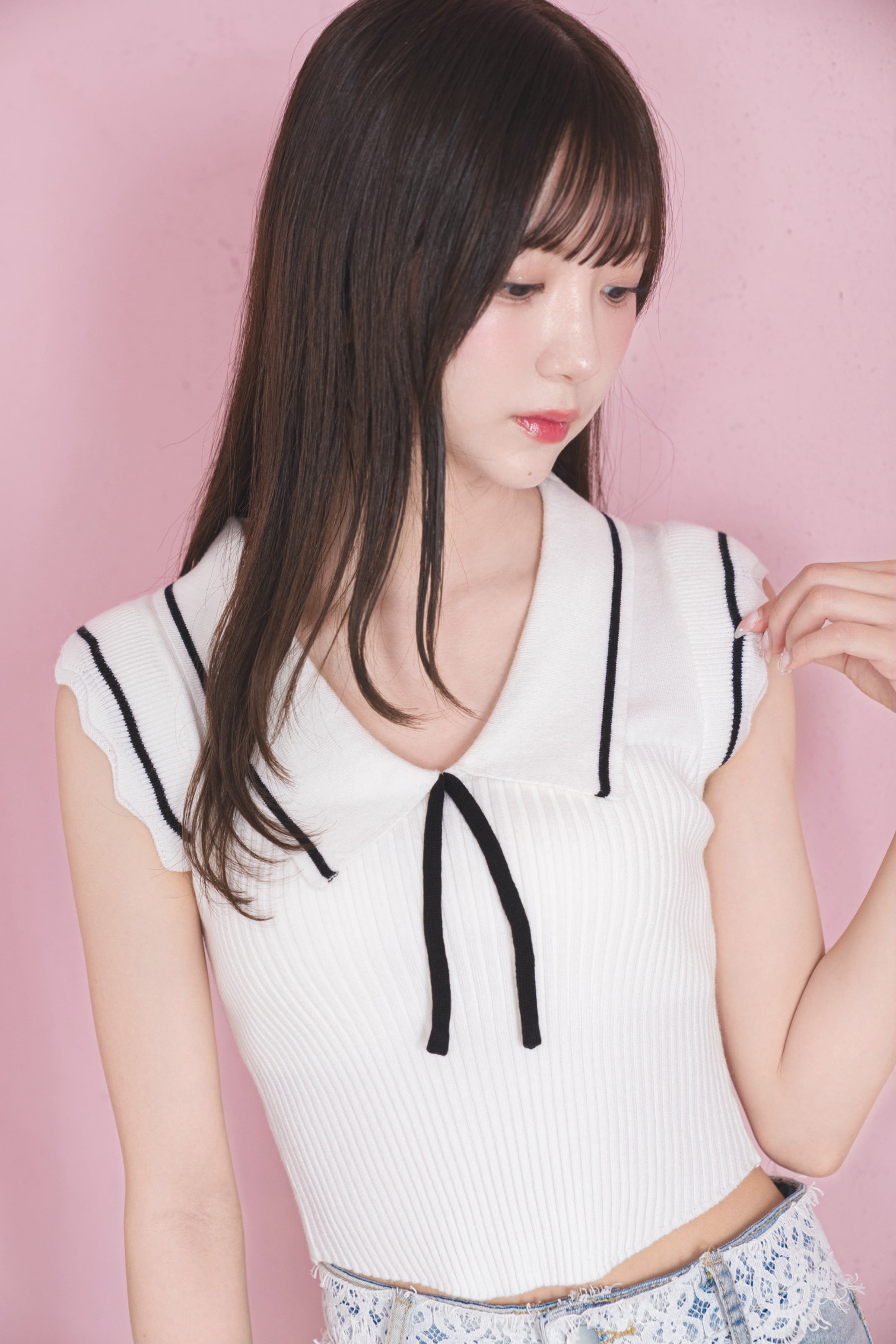 Ribbon Marine Knit
