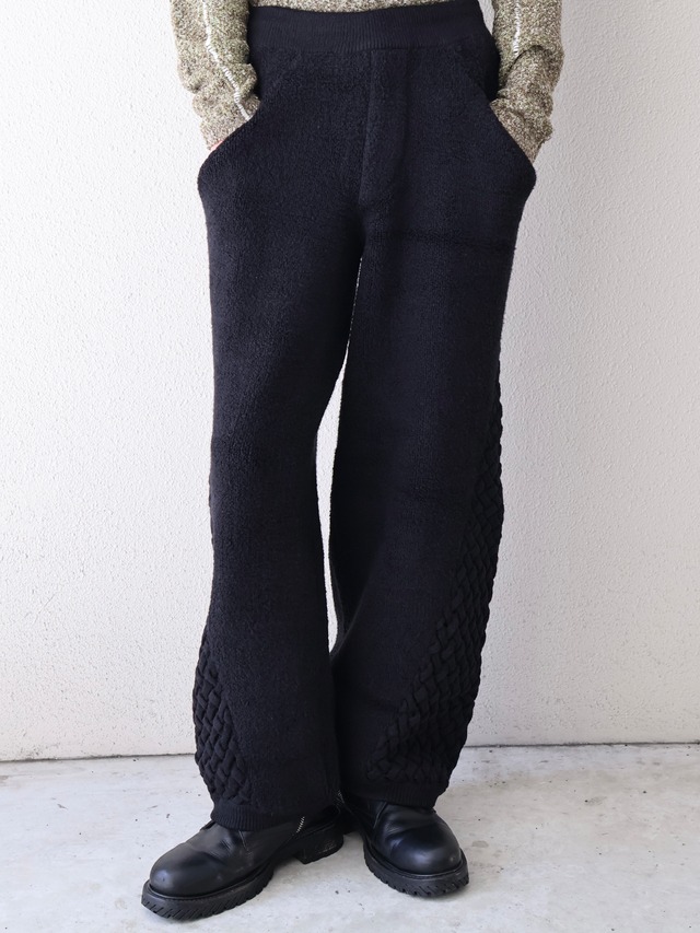【ISA BOULDER】WOVENSIDE TROUSERS/black