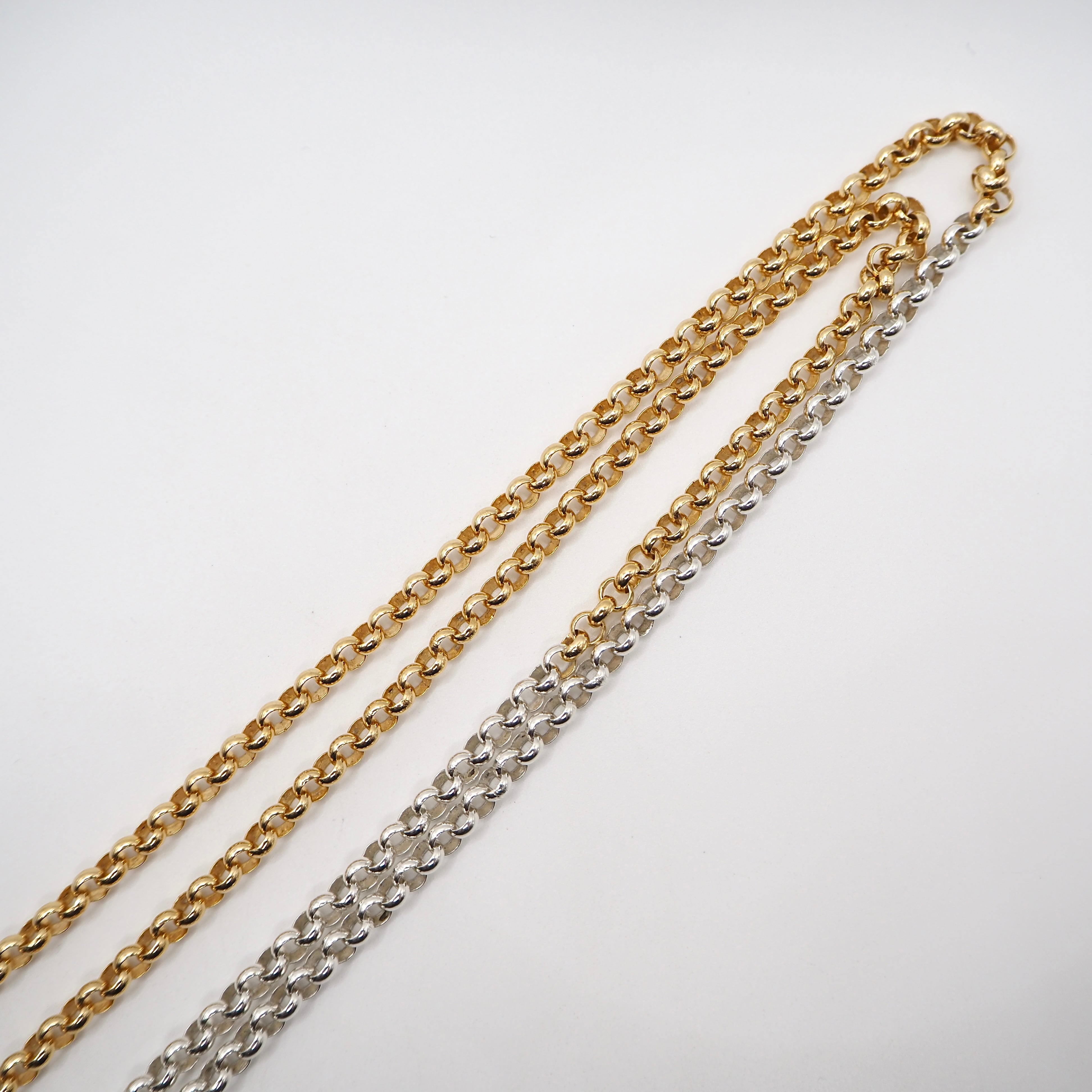 BOTTEGA VENETA ドロップ チェーンネックレス シルバー925 ゴールド