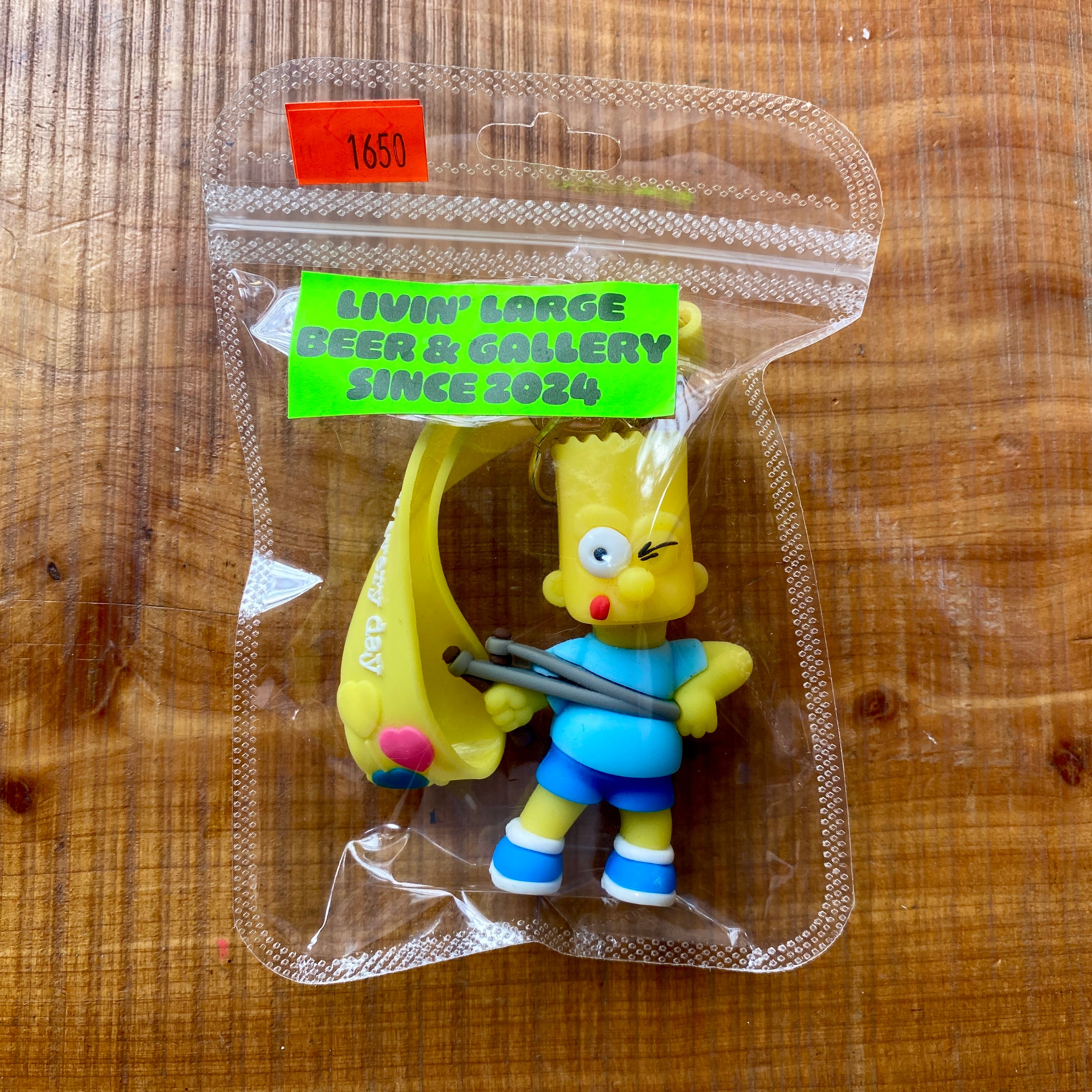 Livin' Large Upcycle Key Holder Simpsons バート banana slingshot