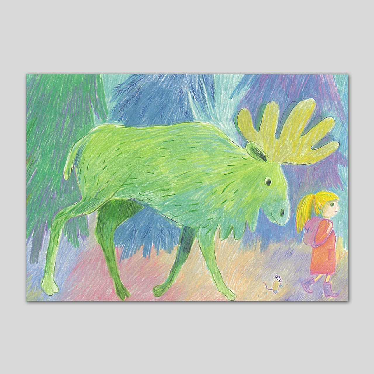 エンミ・ヨルマライネン】デザイン 直筆サイン入りポストカード