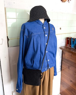 【maison de soil GOODS】MESH & PLAIN SHOULDER POUCH