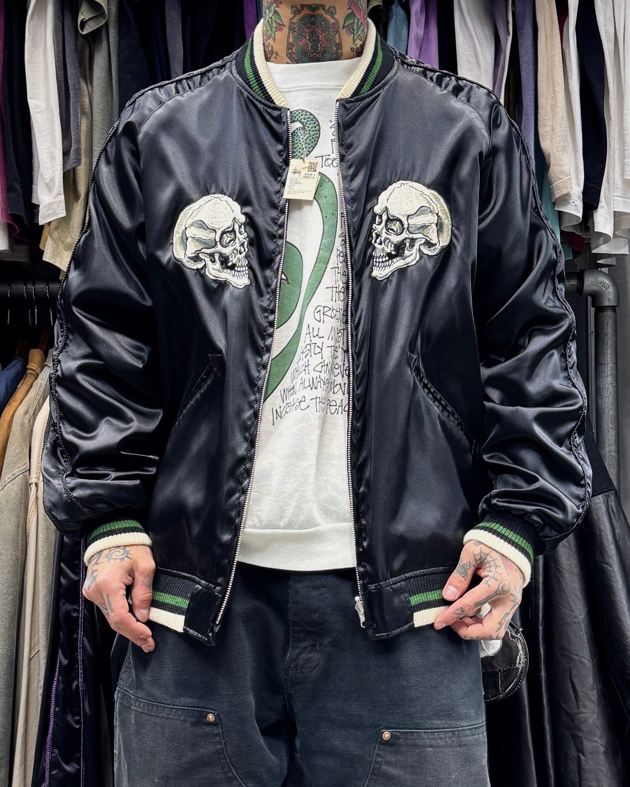 Special!!】00's old stussy Souvenir Jacket “スカジャン” 
