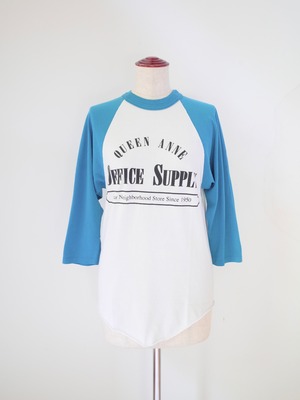 80-90s Queen Anne Office Supply raglan tee