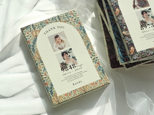 子育て感謝状｜william morris｜キャンバス｜両親贈呈品