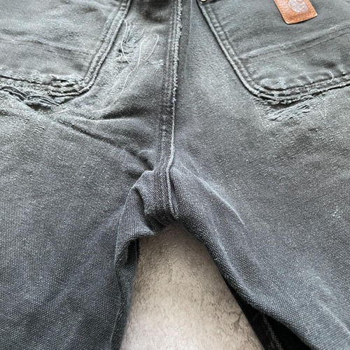 ブラック ダブルニー Carhartt B136 GVL 32×32 詳細写真19