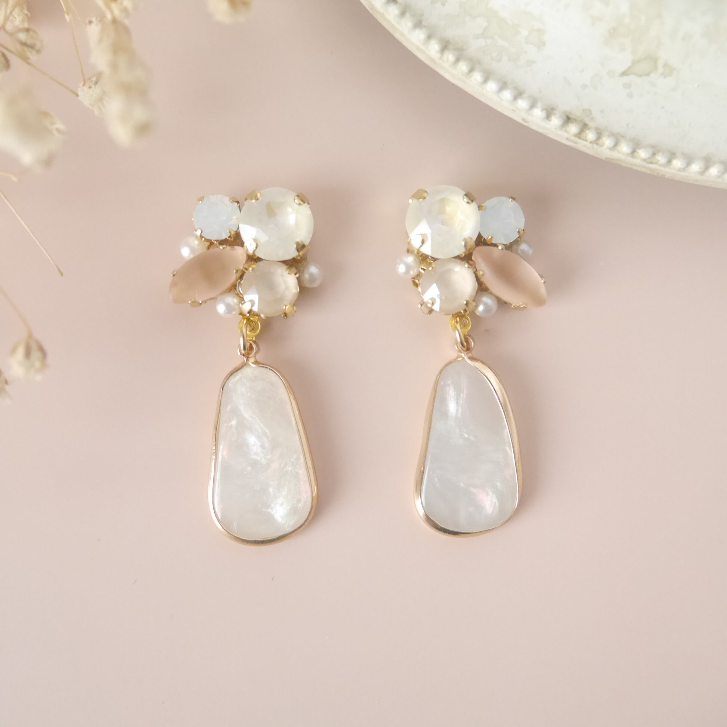 ピンクパール パステルカラー スワロフスキー