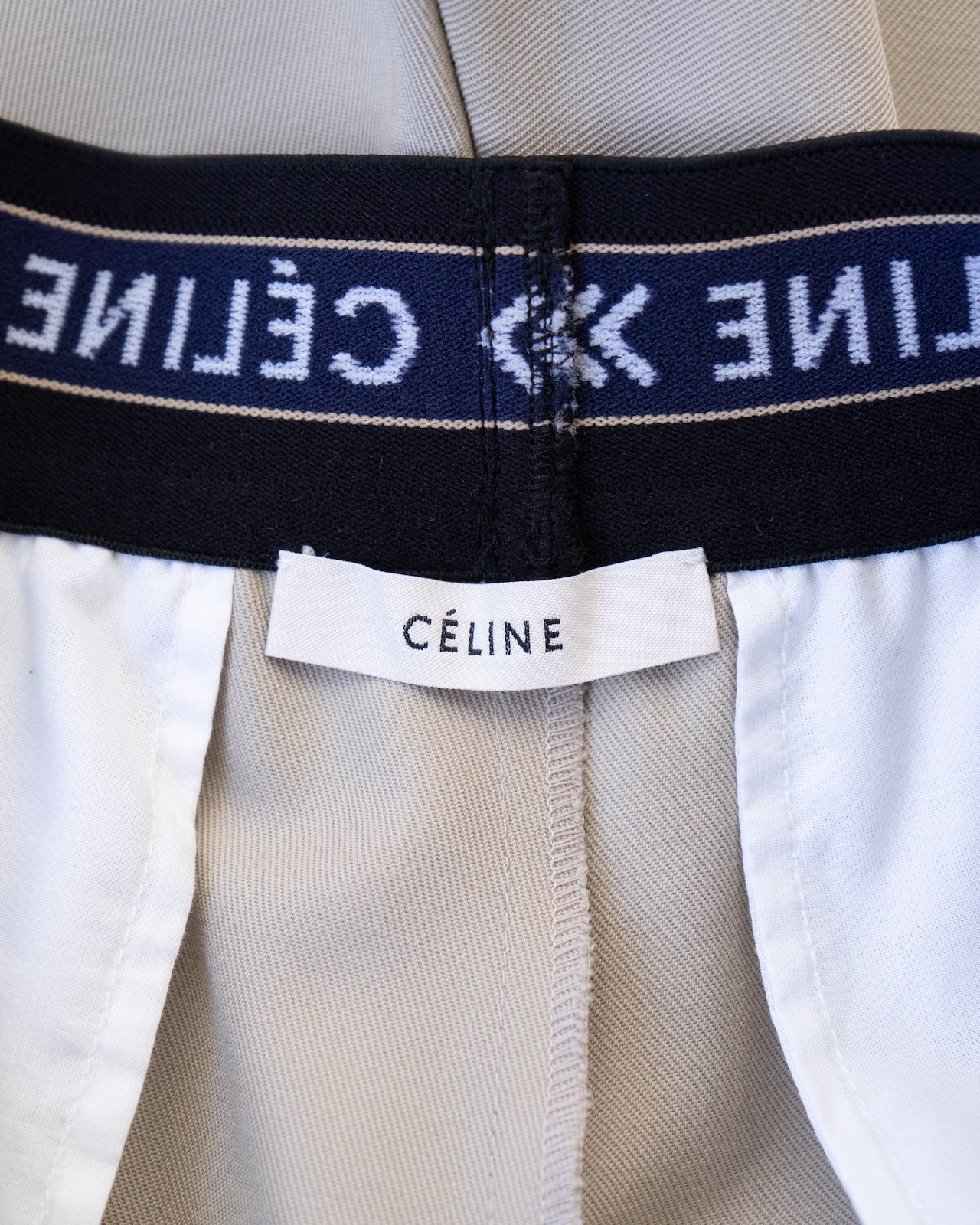 〈CÉLINE by phoebe philo〉Wool logo pants