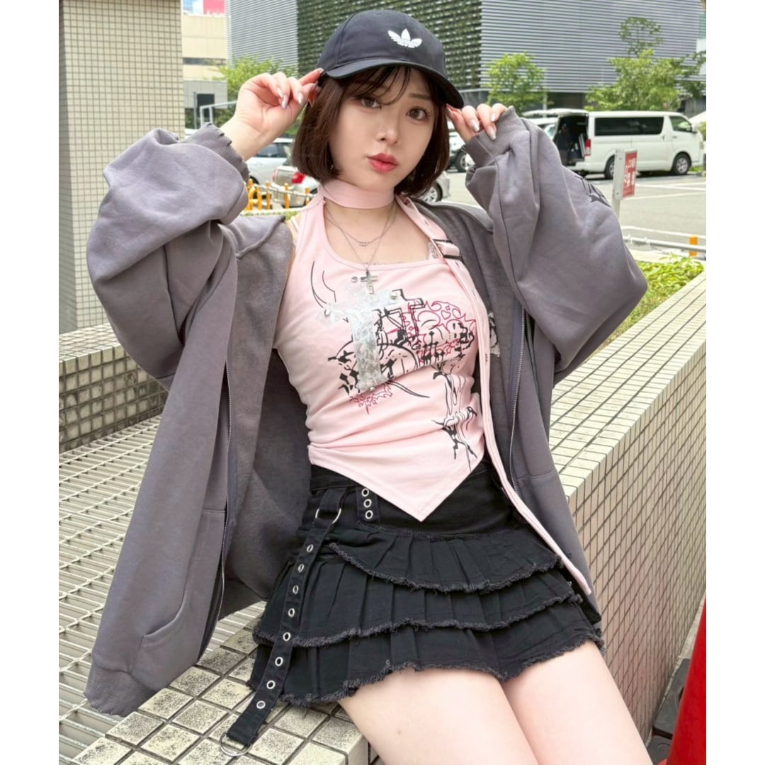 ホルターベルトアシメタンクトップ | VOLCAN&APHRODITE