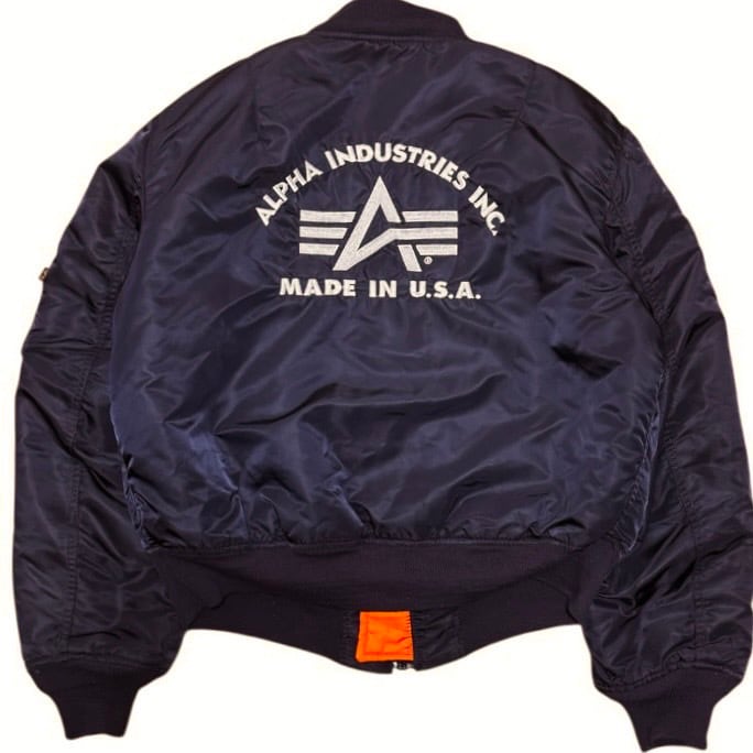 雰囲気抜群 ALPHA INDUSTRIES 90s USA製 ビンテージ MA-1 フライト