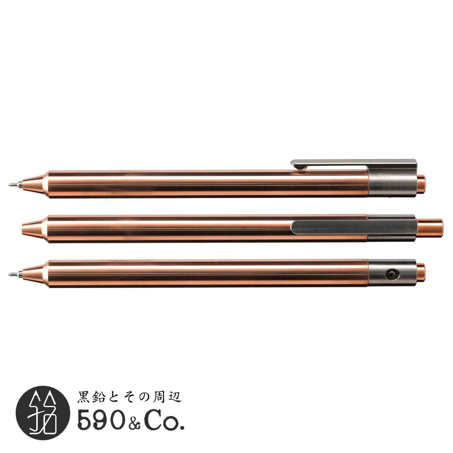Click　Nose　Borosilicate　Copper　Clip　EnerGel　Ball　【Autmog】36　C110　Body　Step　Pentel　Pen　Titanium　6Al-4V　Pure　590Co.