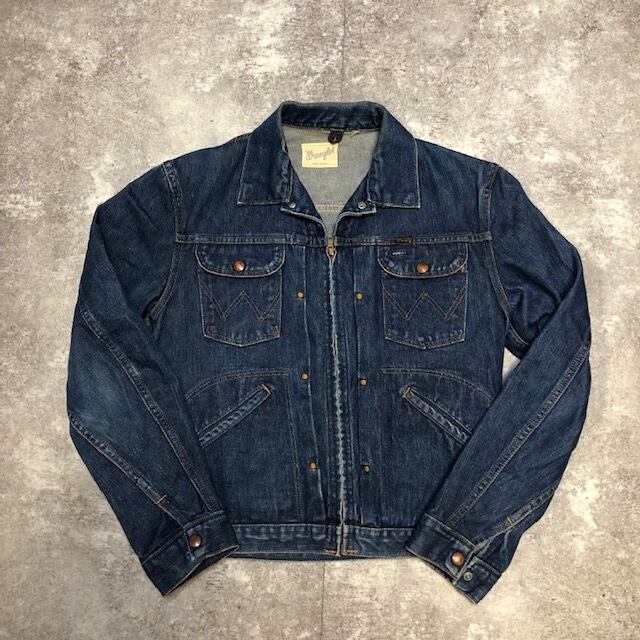 60-70s Wrangler 24MJZ デニムジャケット 38 USA gripper zipper