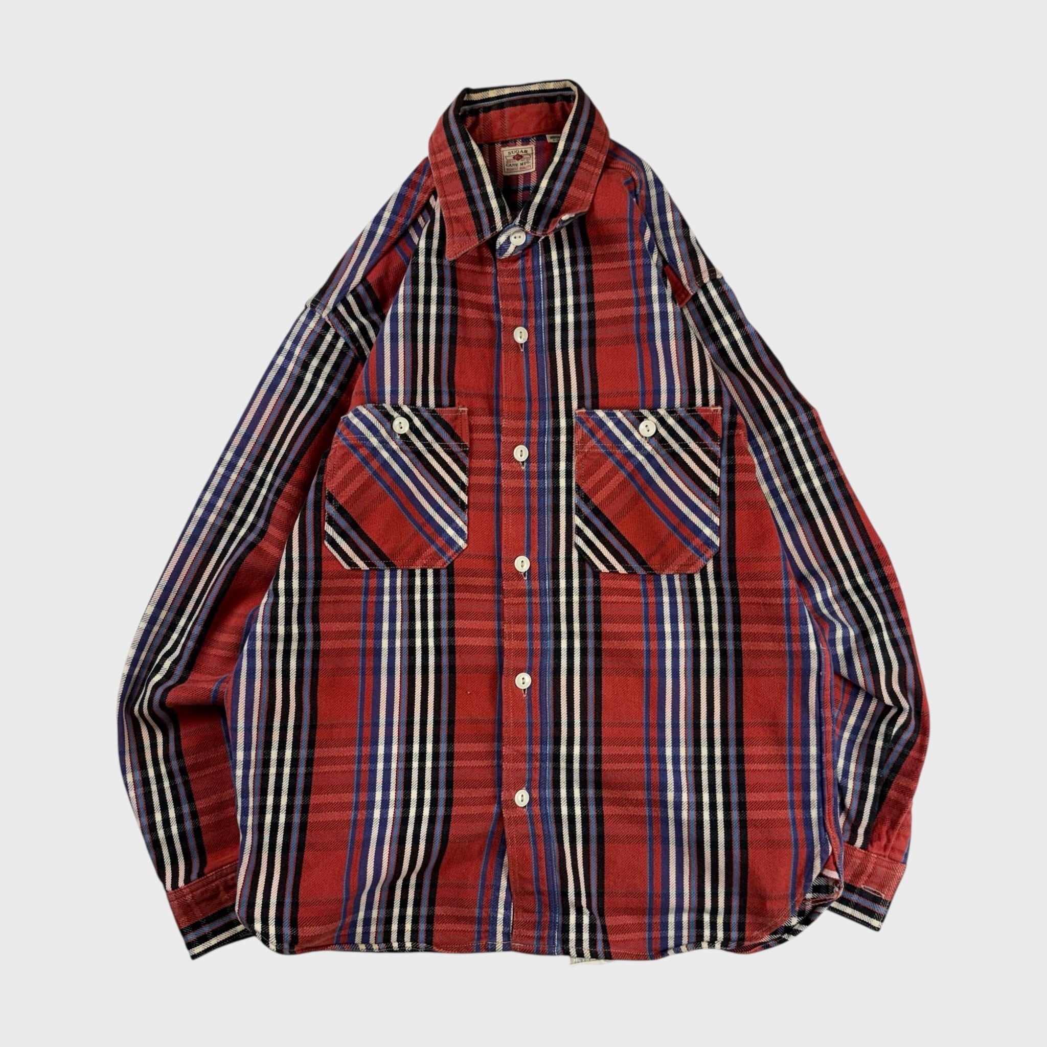 90's】 TIMEBELL オンブレチェック 長袖ネルシャツ フランネル L